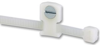 LPMM-S2-C - Cable Tie Mount, Low Profile, Screw, 2.4 mm, Natural, Nylon (Polyamide), 2.5 mm, 8.1 mm - PANDUIT