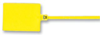 PLF1MA-C4Y - Cable Tie, Pan Ty® ID Marker Flag, Nylon 6.6 (Polyamide 6.6), Yellow, 130 mm, 2.5 mm, 22 mm, 18 lb - PANDUIT