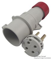 PE1664SV - Pin & Sleeve Connector, 16 A, 415 V, Cable Mount, Plug, 3P+E, Red - ILME