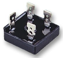 GBPC2502 - Bridge Rectifier, Single Phase, 200 V, 25 A, Module, 4 Pins, 1.1 V - ONSEMI