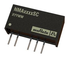 NMA0515SC - Isolated Through Hole DC/DC Converter, ITE, 1:1, 1 W, 2 Output, 15 V, 33 mA - MURATA POWER SOLUTIONS