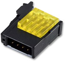 1473562-3 - Rectangular Power Connector, Yellow, 3 Contacts, RITS, Cable Mount, IDC / IDT, 2 mm, Plug - TE CONNECTIVITY