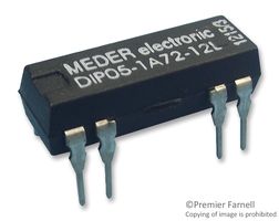 DIP12-1A72-12L - Reed Relay, SPST-NO, 12 VDC, DIP, Through Hole, 1 kohm, 500 mA - STANDEXMEDER