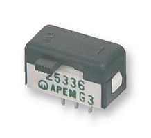 25546NA - Slide Switch, DPDT, On-On, Through Hole, 25000N, 1 A - APEM