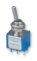5632A - Toggle Switch, Miniature, On-(On), SPDT, Non Illuminated, 5000 Series, 4 A, Panel Mount - APEM