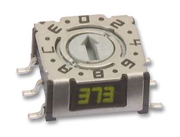 P36S103 - Rotary Coded Switch, P36S, Surface Mount, 16 Position, 24 VDC, Hexadecimal, 400 mA - APEM