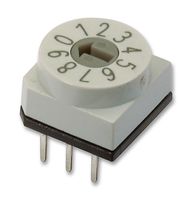 PT65-101 - Rotary Coded Switch, Through Hole, 10 Position, 24 VDC, BCD, 400 mA - APEM
