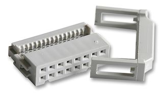 71600-316LF - IDC Connector, With Strain Relief, IDC Receptacle, Female, 2.54 mm, 2 Row, 16 Contacts, Cable Mount - AMPHENOL COMMUNICATIONS SOLUTIONS