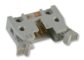 09 18 506 7913 - Pin Header, Short Latch, Wire-to-Board, 2.54 mm, 2 Rows, 6 Contacts, Through Hole Right Angle - HARTING