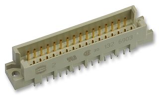 09 28 132 6903 - DIN 41612 Connector, Type 2R, 32 Contacts, Plug, 2.54 mm, 2 Row, a + c - HARTING