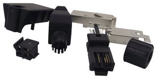 09 45 151 1100 - Modular Connector, RJ45 Plug, 1 x 1 (Port), 4P4C, Cat5, IP20, Cable Mount - HARTING