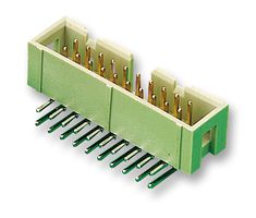 09 18 510 6323 - Pin Header, Right Angle, Wire-to-Board, 2.54 mm, 2 Rows, 10 Contacts, Through Hole Right Angle - HARTING