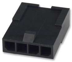 1445049-4 - Connector Housing, Micro MATE-N-LOK, Plug, 4 Ways, 3 mm, Micro MATE-N-LOK Series Pin Contacts - AMP - TE CONNECTIVITY