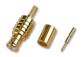 MCX1121A1-3GT30G-5-50 - RF / Coaxial Connector, MCX Coaxial, Straight Plug, Crimp, 50 ohm, RG174, RG188A, RG316, Brass - AMPHENOL RF