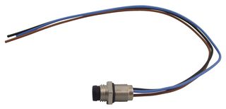 09-3403-00-03 - Circular Connector, 718 Series, Panel Mount Receptacle, 3 Contacts, Solder Pin, Metal Body - BINDER