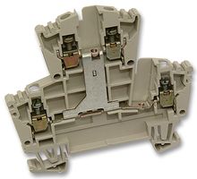 102230 WDK2.5V - DIN Rail Mount Terminal Block, 4 Ways, 22 AWG, 12 AWG, 4 mm², Screw, 20 A - WEIDMULLER