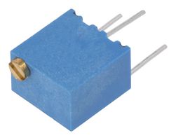 T63YB501KT20 - Trimpot, Multi Turn, Cermet, Top Adjust, 500 ohm, Through Hole, 15 Turns - VISHAY