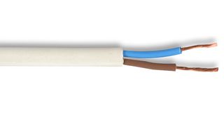 2192Y-0.75MMWHT100M - Multicore Cable, Unscreened, 2 Core, 0.75 mm², 328 ft, 100 m - MULTICOMP PRO