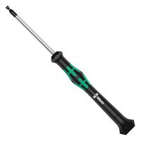 118089 - 1.3mm x 60mm Kraftform Micro Round Blade Ball End Hexagon Screwdriver - WERA