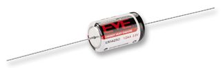 ER14250P - Battery, 3.6 V, 1/2AA, Lithium Thionyl Chloride, 1.2 Ah, Axial Leaded, 14.5 mm - EVE