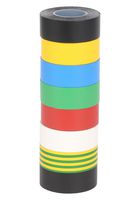 AT7 10M X 19MM - Electrical Insulation Tape, Pack, PVC (Polyvinyl Chloride), Multicolour, 19 mm x 10 m - ADVANCE TAPES