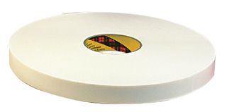 9546 12MM - Foam Tape, Double Sided, Polyurethane, White, 12 mm x 66 m - 3M
