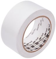 764 50MM WHITE - Marking Tape, PVC (Polyvinyl Chloride), White, 50 mm x 33 m - 3M