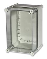 PC 2819 18 T ENCLOSURE - Plastic Enclosure, IK08 (Side) / IK09 (Front), DIN Rail, Polycarbonate, 180 mm, 188 mm, 278 mm - FIBOX