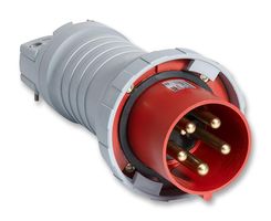 463P6W - Pin & Sleeve Connector, 63 A, 415 V, Cable Mount, Plug, 3P+N+E, Red - ABB