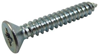 N4 0.500 KRSTABB200 - Screw, M2.9, 12.7 mm, Zinc, Steel, Flat / Countersunk Head Pozidriv - TR FASTENINGS