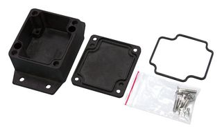 MC001242 - Metal Enclosure, Die Cast, With EPDM Continuous Seal, Small, Diecast Aluminium, 57 mm, 80 mm - MULTICOMP PRO