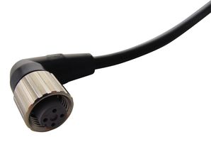 XS2F-M12PVC4A2M.1 - Sensor Cable, 90° M12 Receptacle, Free End, 4 Positions, 2 m, 6.6 ft, XS2F - OMRON INDUSTRIAL AUTOMATION