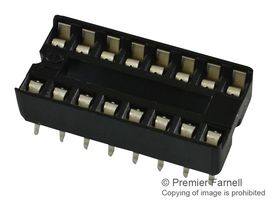 4816-3004-CP - IC & Component Socket, 16 Contacts, DIP Socket, 2.54 mm, 4800, 7.62 mm, Phosphor Bronze - 3M