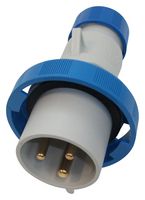 PEW3263SV - Pin & Sleeve Connector, 2P+E, 32 A, 230 V, Cable Mount, Plug, 2P+E, Blue - ILME