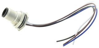 M12A-04PFFC-SF8B15 - Sensor Cable, M12 Receptacle, Free End, 4 Positions, 150 mm, 5.9 ", M - AMPHENOL LTW