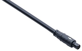 Q8D-04AMMM-QL8A01 - Sensor Cable, M8 Plug, Free End, 4 Positions, 1 m, 3.28 ft, HS-Lok - AMPHENOL LTW