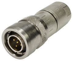 21038211530 - Sensor Connector, Slim design, M12 PushPull, M12, Male, 5 Positions, Crimp Pin - HARTING