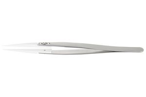 73MZ.SA - Tweezer, General Purpose, Straight, Flat, Stainless Steel, Ceramic Tip, 50 mm - IDEAL-TEK