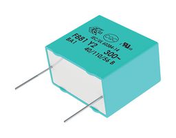 F881KM472M300A - Safety Capacitor, Metallized PP, Radial Box - 2 Pin, 4700 pF, ± 20%, Y2, Through Hole - KEMET