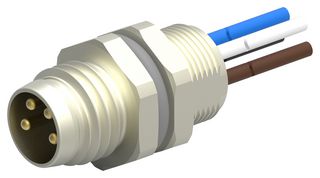 T4072014041-001 - Sensor Cable, M8 Plug, Free End, 4 Positions, 200 mm, 7.87 " - TE CONNECTIVITY