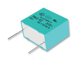 F862BP224K310Z - Safety Capacitor, Metallized PP, Radial Box - 2 Pin, 0.22 µF, ± 10%, X2, Through Hole - KEMET