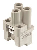 09120023151 - Heavy Duty Connector, Han Q, Insert, 2+PE Contacts, 3A, Receptacle - HARTING