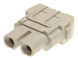 09140022702 - Heavy Duty Connector, Han-Modular, Insert, 2 Contacts, Receptacle, Screw Socket - HARTING