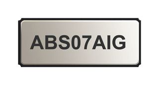 ABS07AIG-32.768KHZ-6-1-T - Crystal, AEC-Q200, 32.768 kHz, SMD, 3.2mm x 1.5mm, 6 pF, 10 ppm, ABS07AIG - ABRACON
