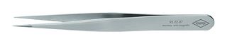 92 22 07 - Tweezer, Straight, Pointed, Stainless Steel, 115 mm Overall - KNIPEX