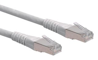 21.15.0950 - Ethernet Cable, Cat6, RJ45 Plug to RJ45 Plug, UTP (Unshielded Twisted Pair), Grey, 20 m, 66 ft - ROLINE