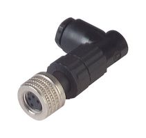 ELWIKA 4008 V - Sensor Connector, MiniQuick E Series, M8, Female, 4 Positions, Socket, Right Angle Cable Mount - HIRSCHMANN