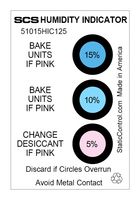 51015HIC125 - Humidity Indicator Card, 3 Spot, 5%, 10%, 15%, 3 ", 2 ", Moisture Barrier Bags - SCS
