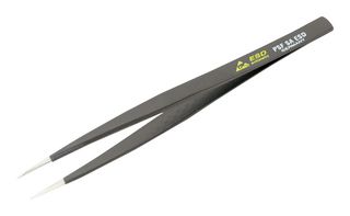 44523 - Tweezer, ESD, Straight, Round, Stainless Steel, 125 mm Length - WIHA