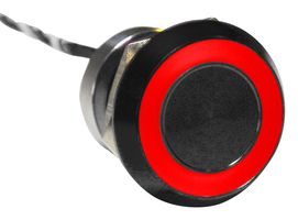 MC22MCBRG - Vandal Resistant Switch, MC, 22.2 mm, SPST-NC, On-(Off), Flush, Black - BULGIN LIMITED